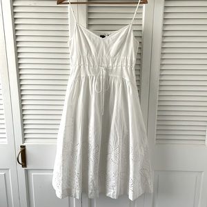 Theory sun dress white cotton size 4
